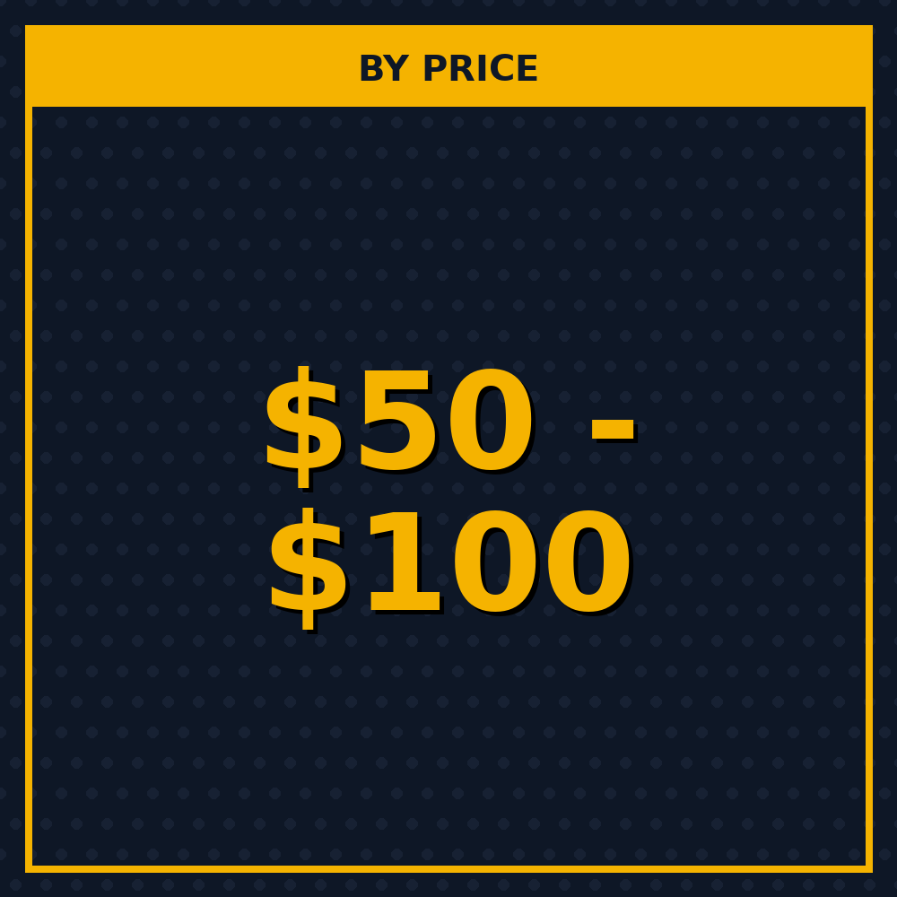 50 to 100 dollars