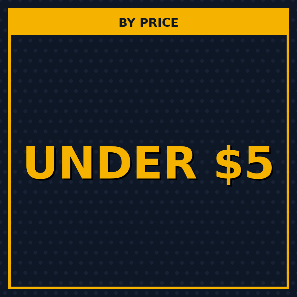 Under 5 dollars
