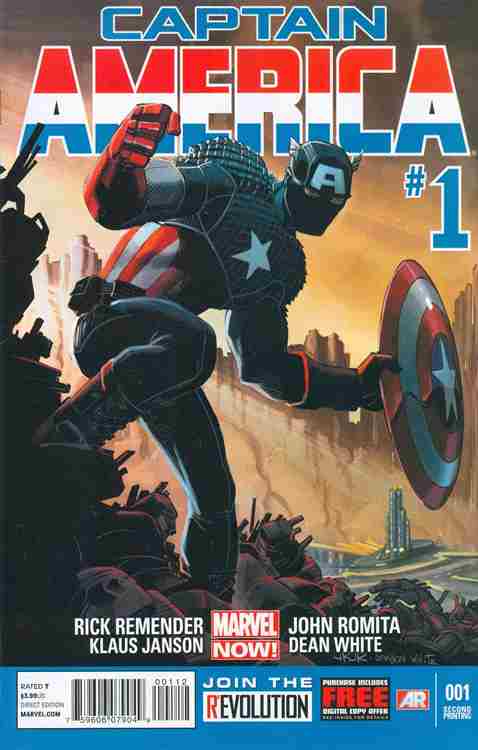 Captain America (7th Series) #1-2nd printing Main image