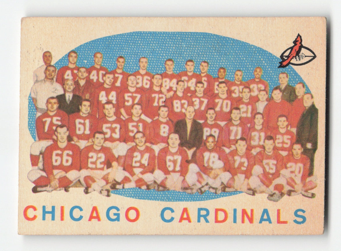 1959 Topps #118 Chicago Cardinals