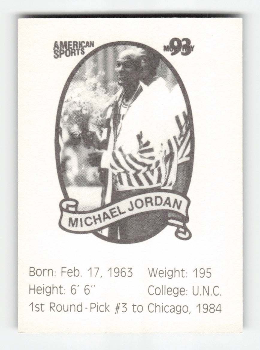1993 American Sports Monthly (unlicensed) #NNO Michael Jordan