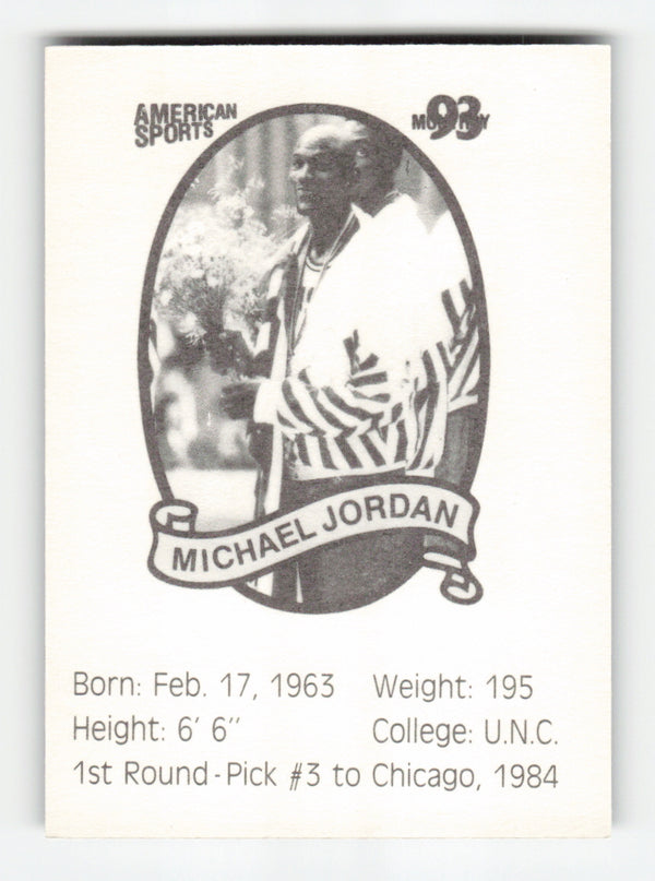 1993 American Sports Monthly (unlicensed) #NNO Michael Jordan