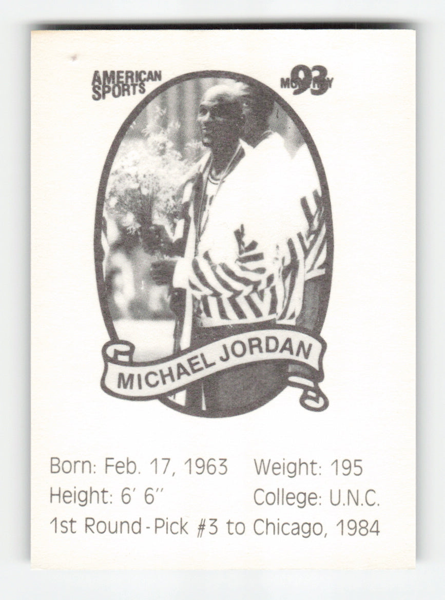 1993 American Sports Monthly (unlicensed) #NNO Michael Jordan