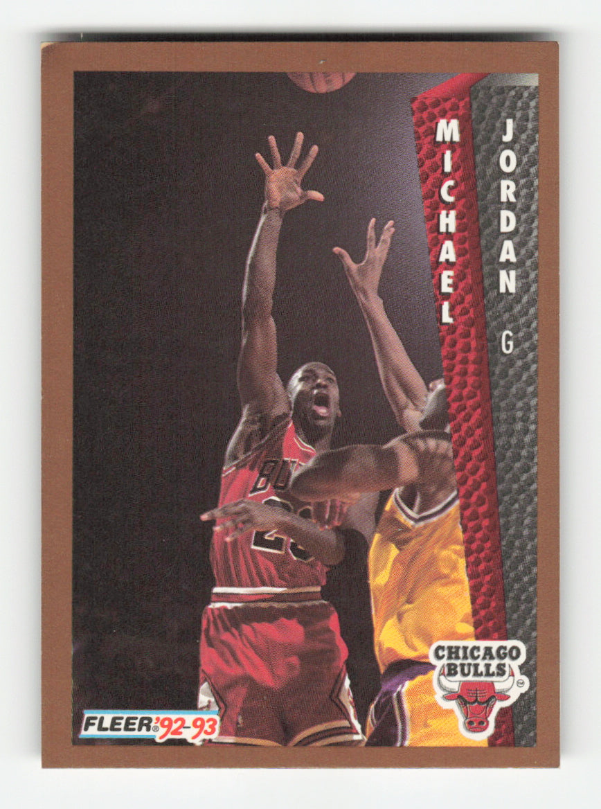 1991-92 Panini Greek Sticker Michael Jordan/Tony Brown Bulls NNO