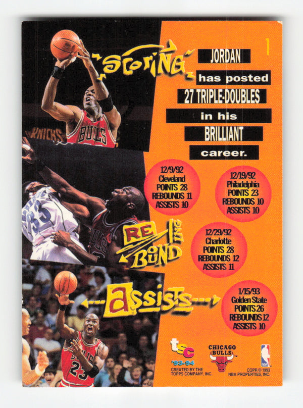 1993-94 Stadium Club #1 Michael Jordan 1994 NBA Finals Super Teams Exchange