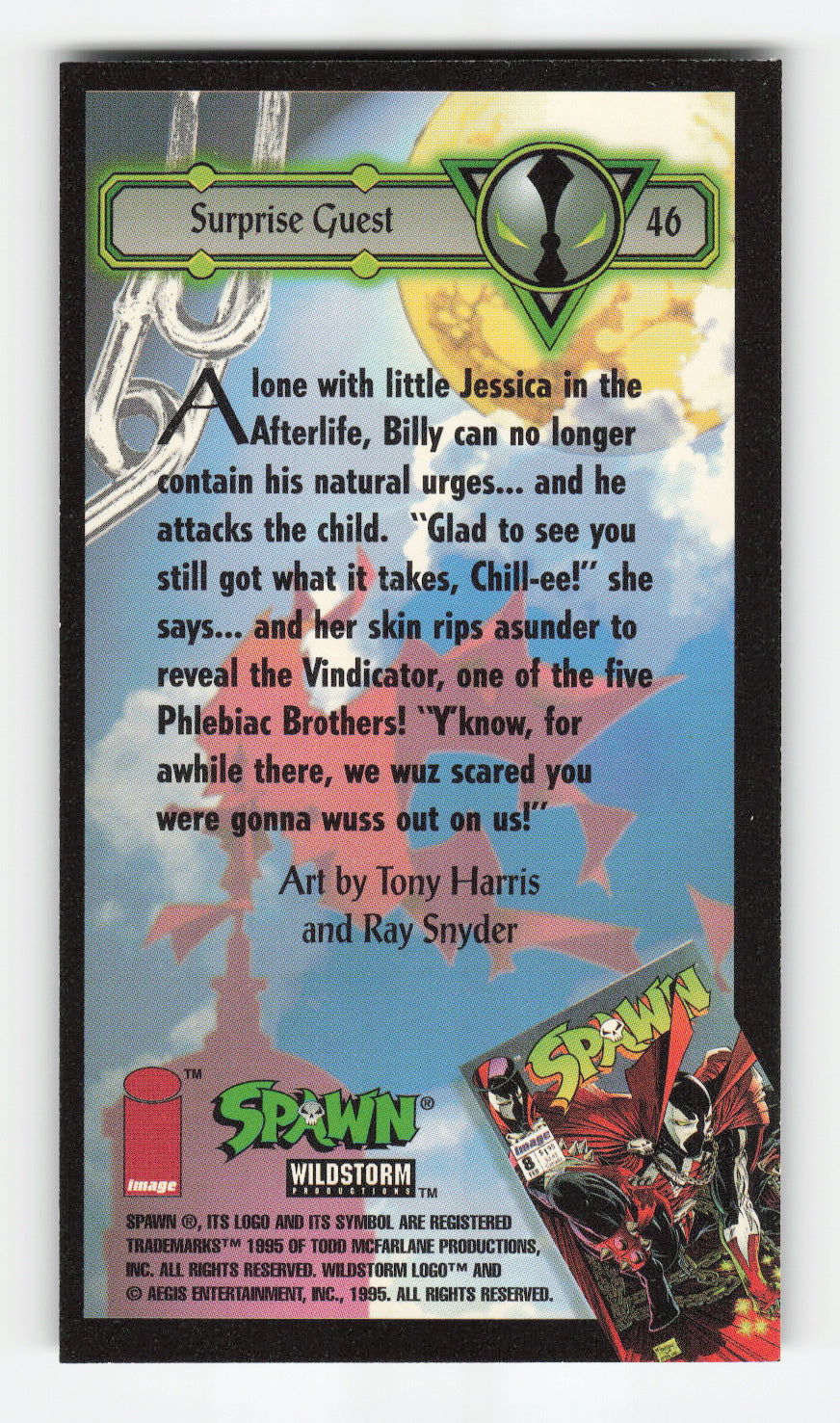 1995 WildStorm Spawn Widevision #46 Surprise Guest