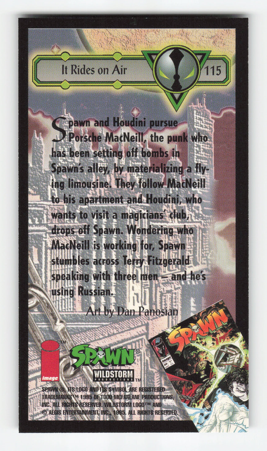1995 WildStorm Spawn Widevision #115 It Rides on Air Main image