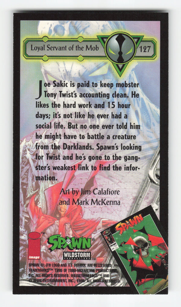1995 WildStorm Spawn Widevision #127 Loyal Servant of the Mob
