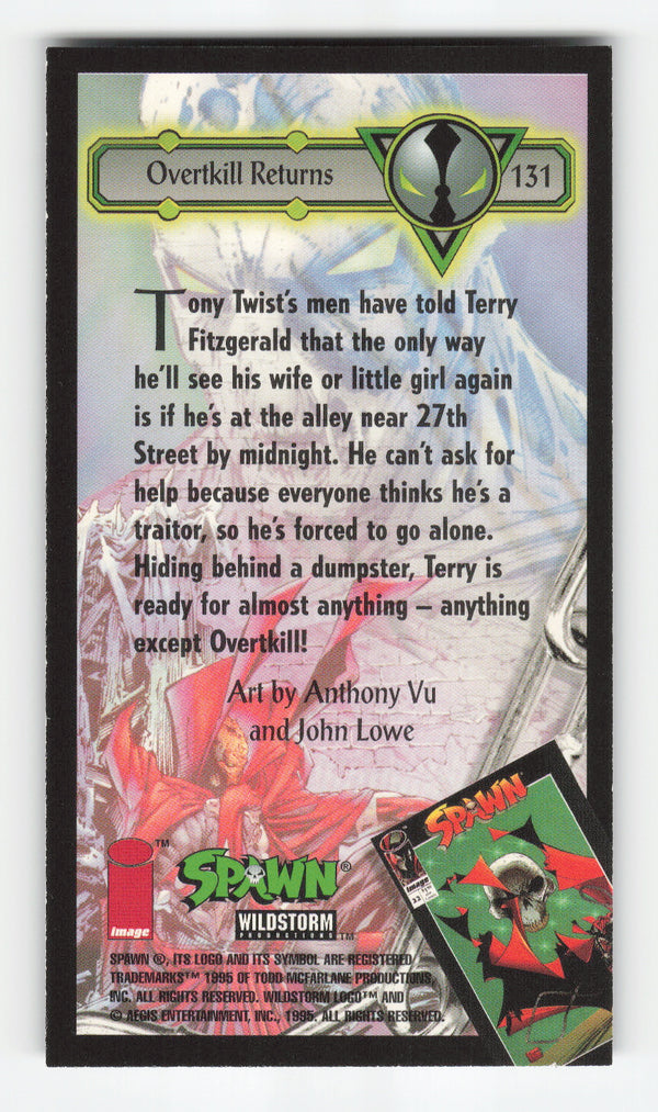 1995 WildStorm Spawn Widevision #131 Overtkill Returns