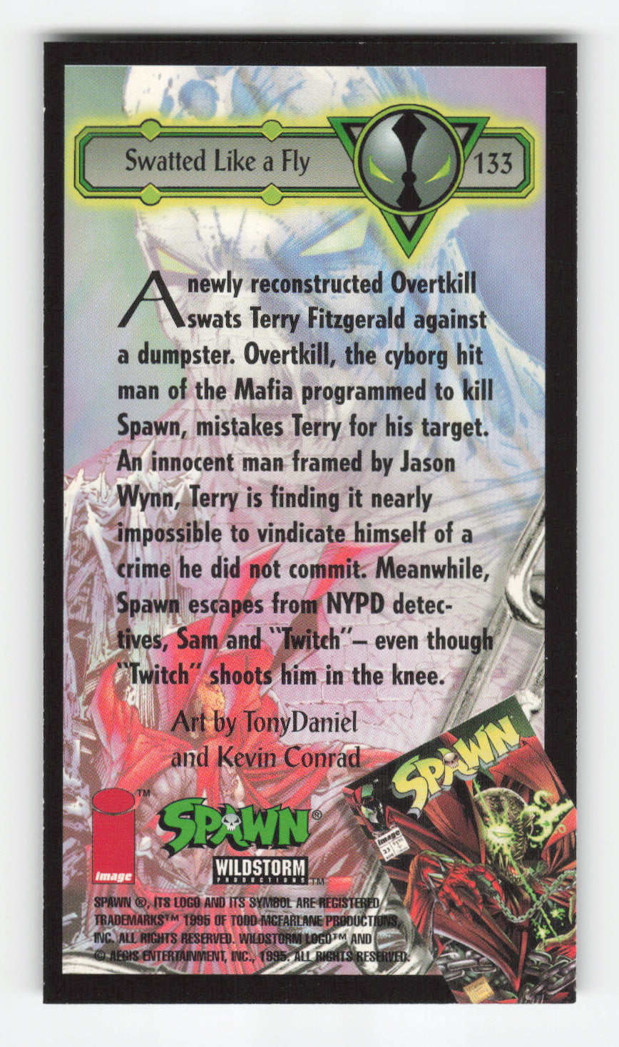 1995 WildStorm Spawn Widevision #133 Swatted Like a Fly