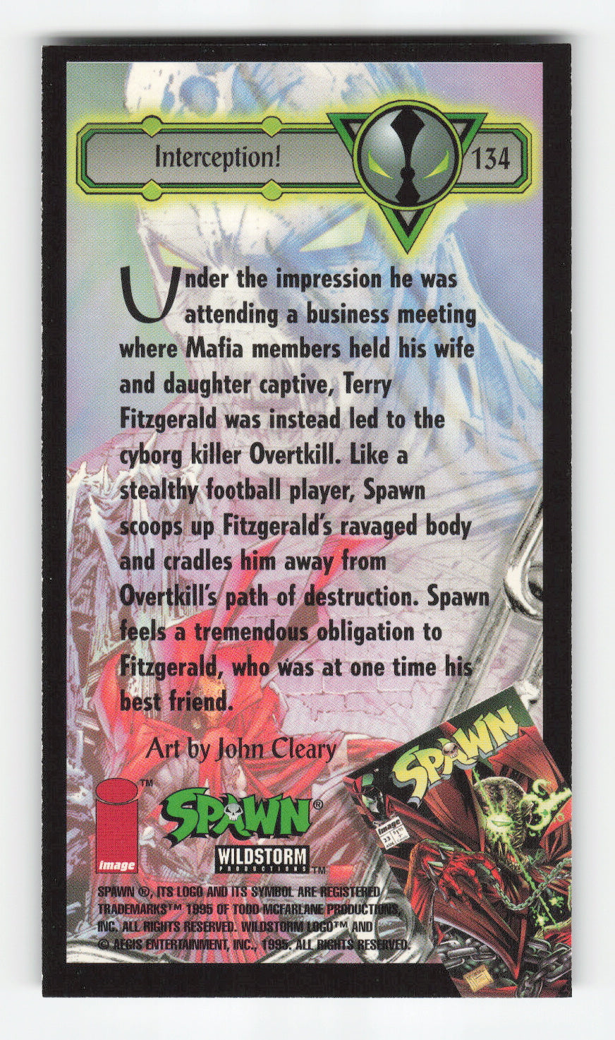 1995 WildStorm Spawn Widevision #134 Interception!