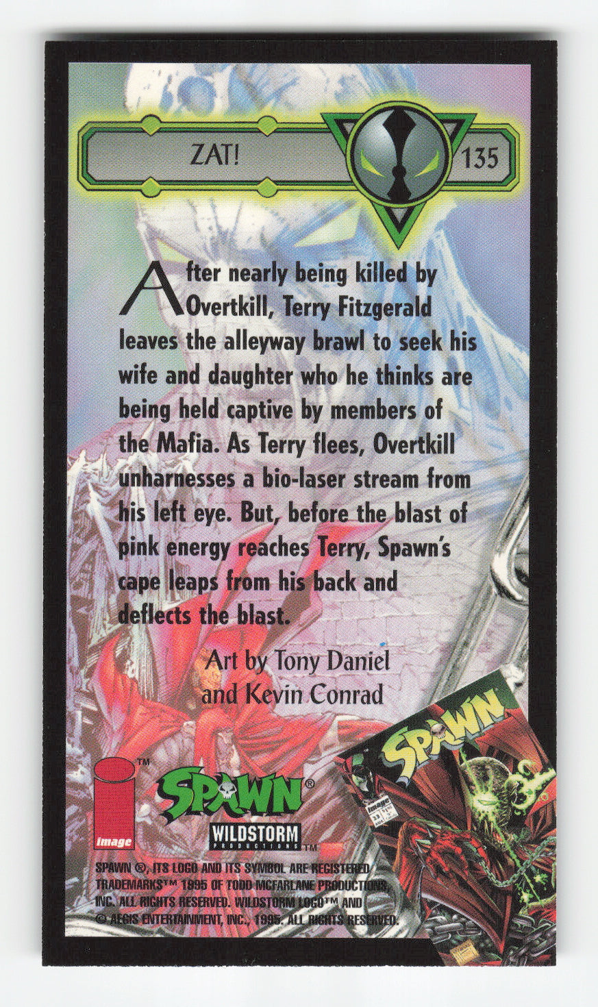 1995 WildStorm Spawn Widevision #135 ZAT!
