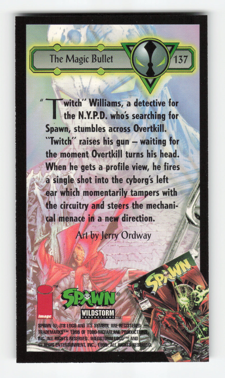1995 WildStorm Spawn Widevision #137 The Magic Bullet