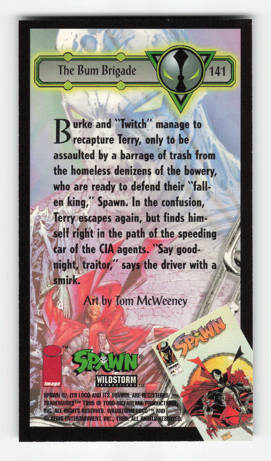 1995 WildStorm Spawn Widevision #141 The Bum Brigade