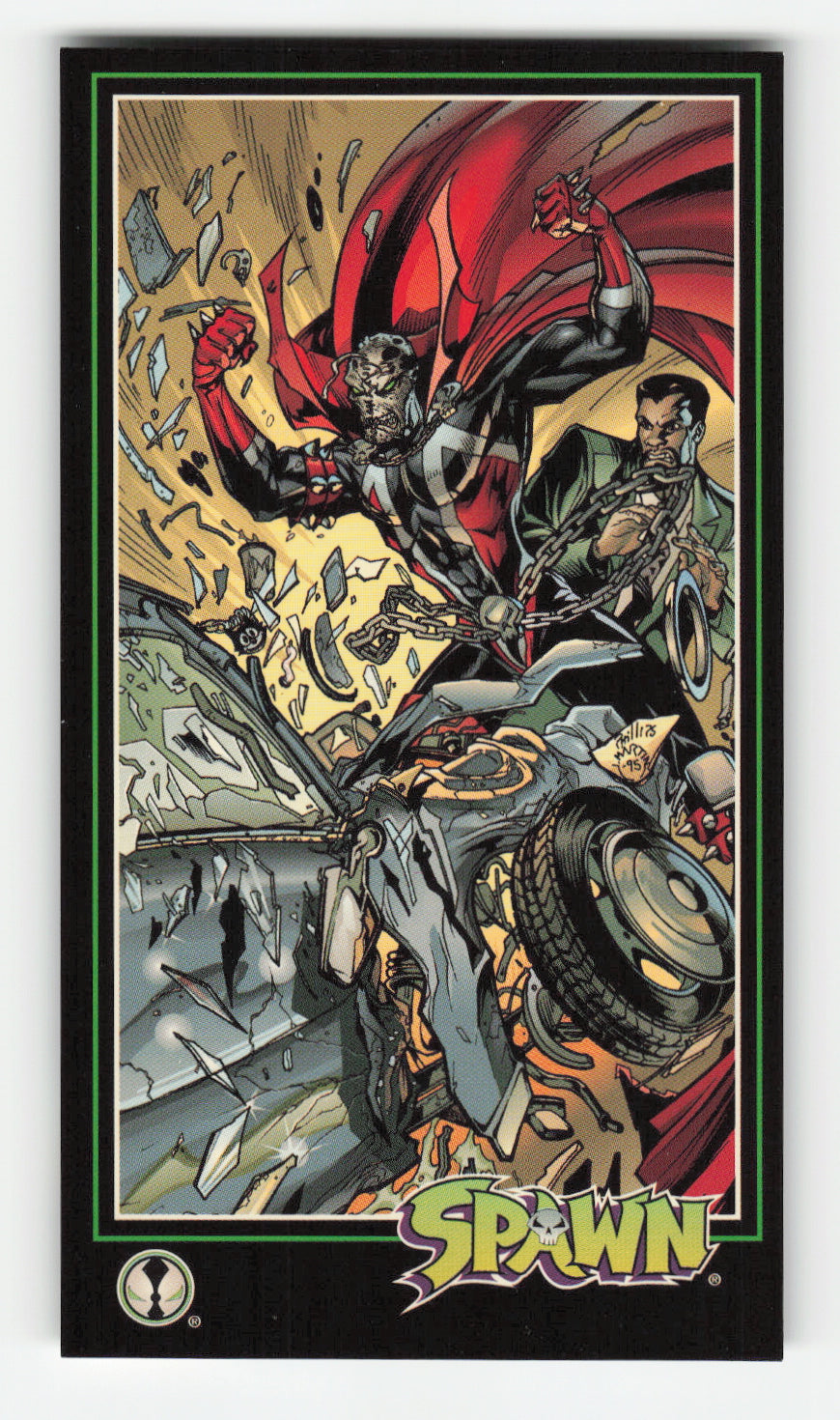1995 WildStorm Spawn Widevision #142 Spawntaneous Impact