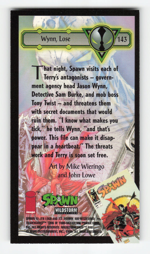 1995 WildStorm Spawn Widevision #143 Wynn, Lose