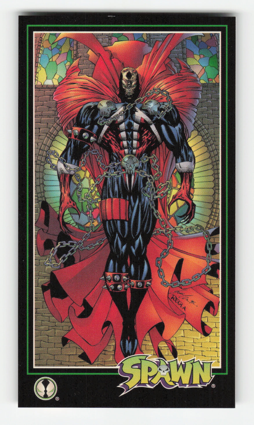 1995 WildStorm Spawn Widevision #150 Who Was That Horned Beast?