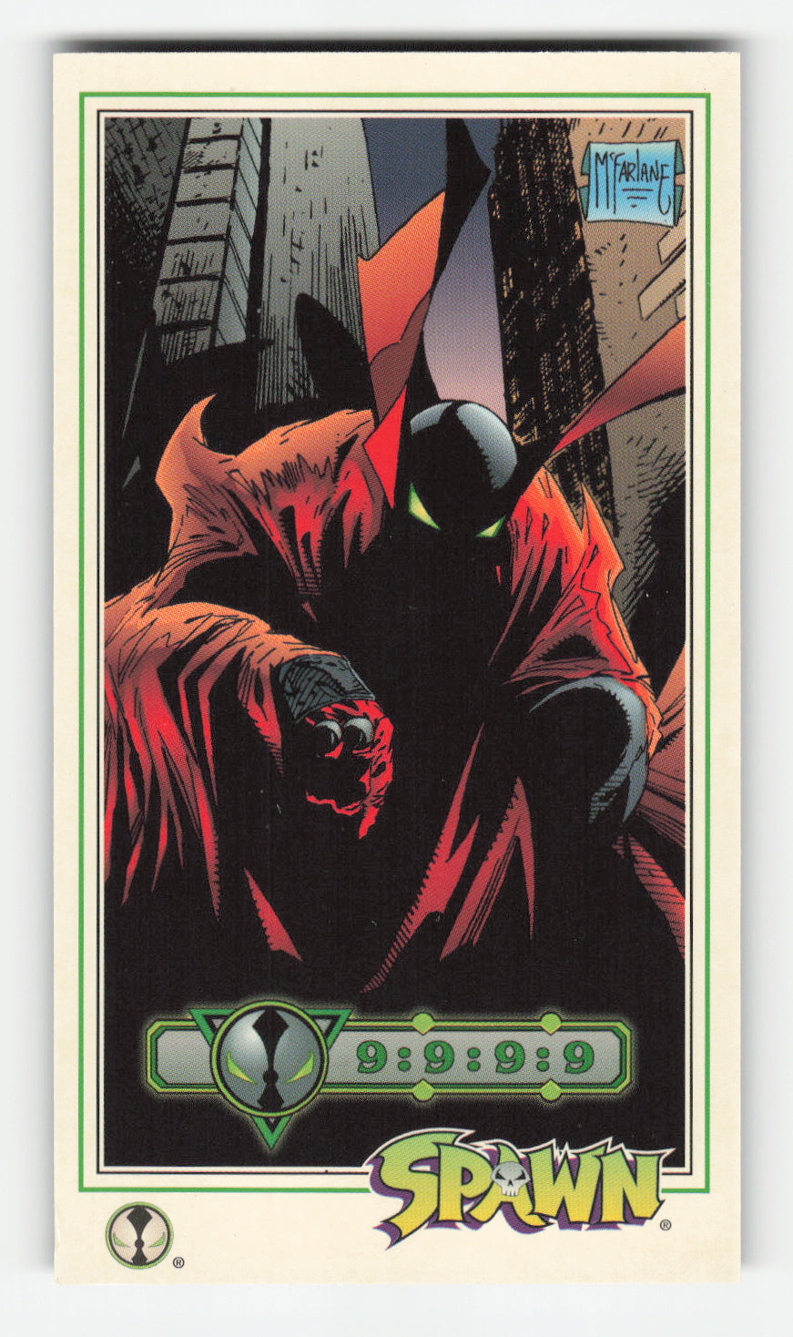1995 WildStorm Spawn Widevision #TG4 Spawn Todd McFarlane Gallery