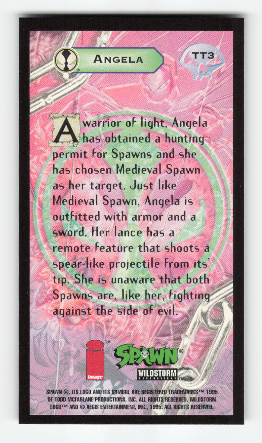1995 WildStorm Spawn Widevision #TT3 Angela ToddToys