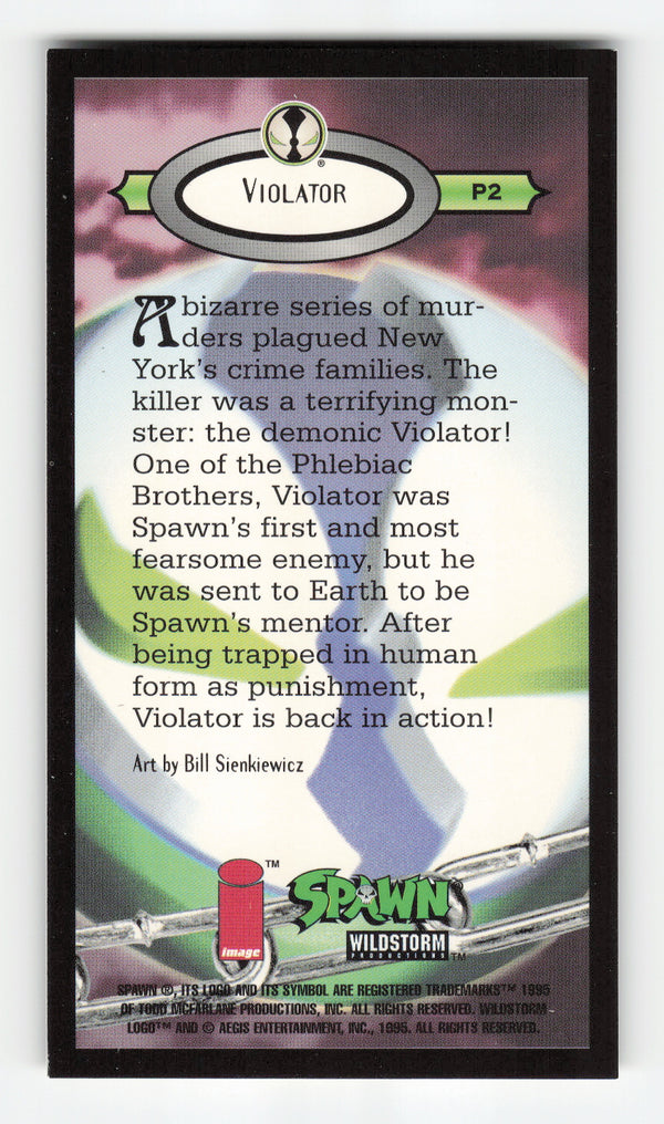 1995 WildStorm Spawn Widevision #P2 Violator Painted