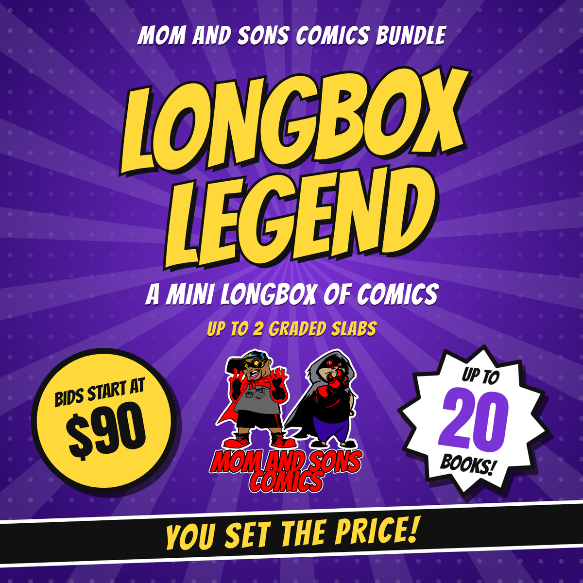 Longbox Legend - up to 20 books, bids start at $90