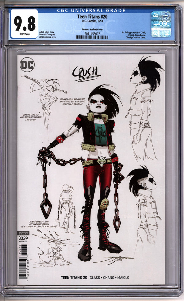 Teen Titans #20 CGC 9.8 front