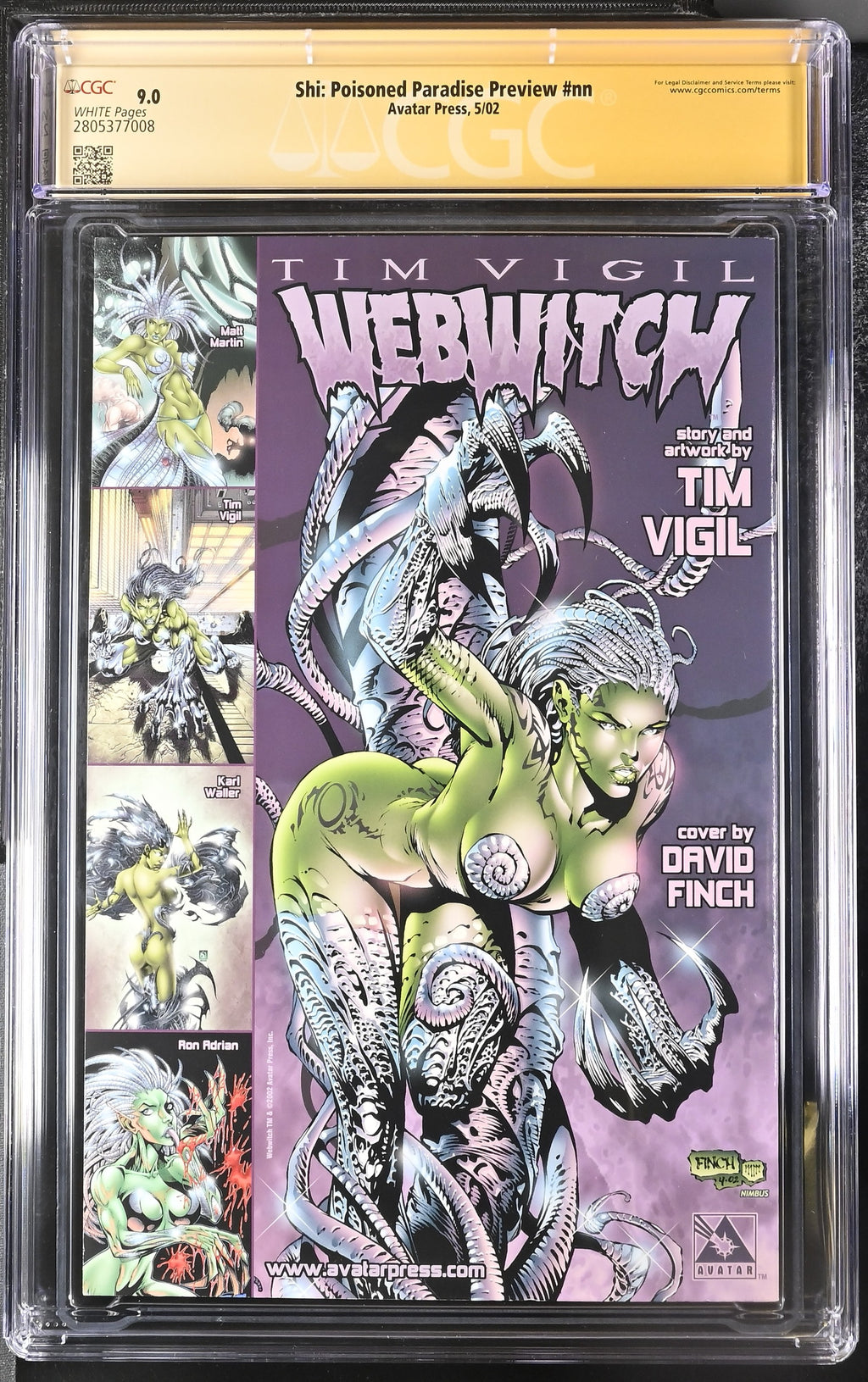 Shi: Poisoned Paradise Preview CGC 9.0 back