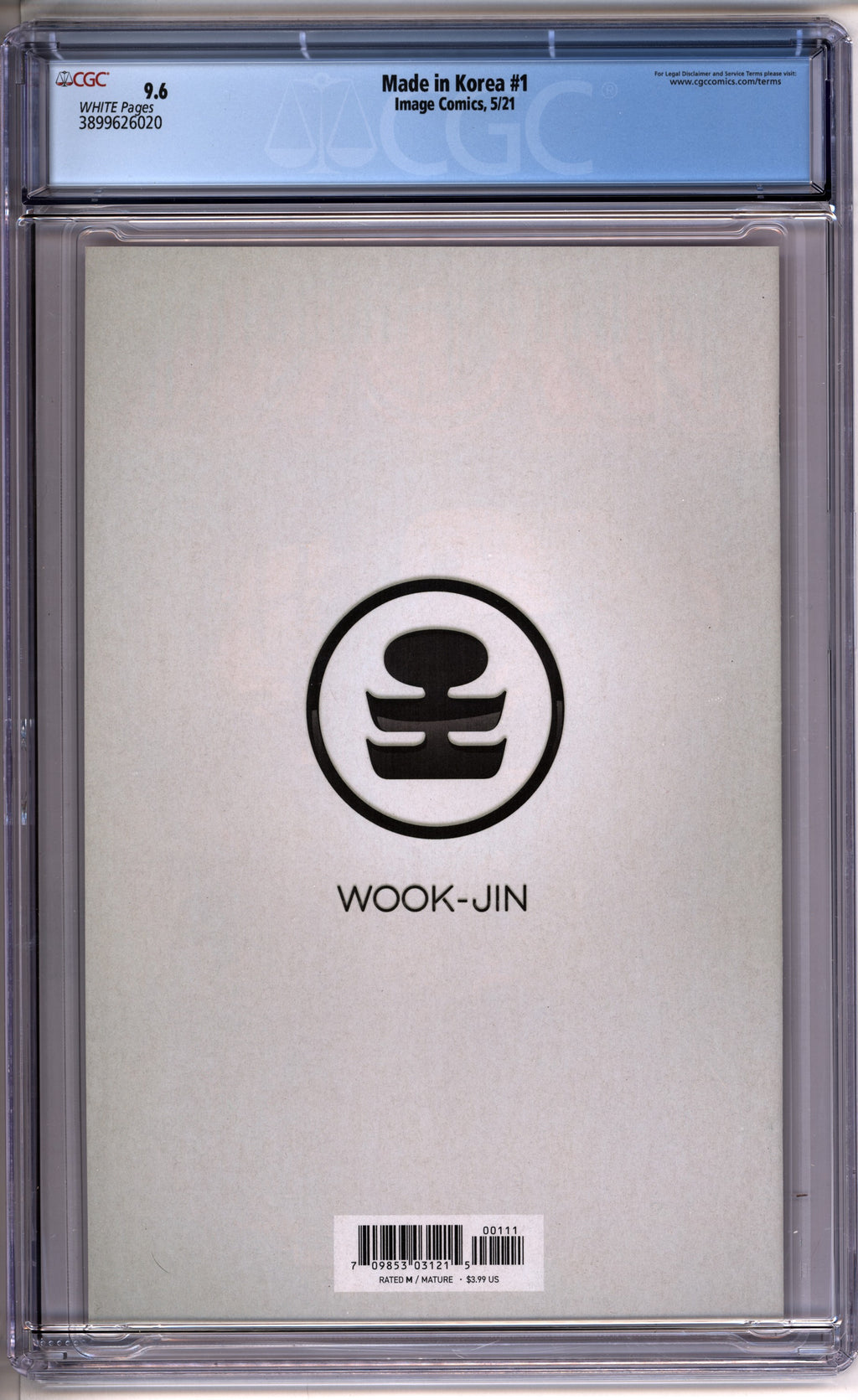 Made in Korea #1 CGC 9.6 back