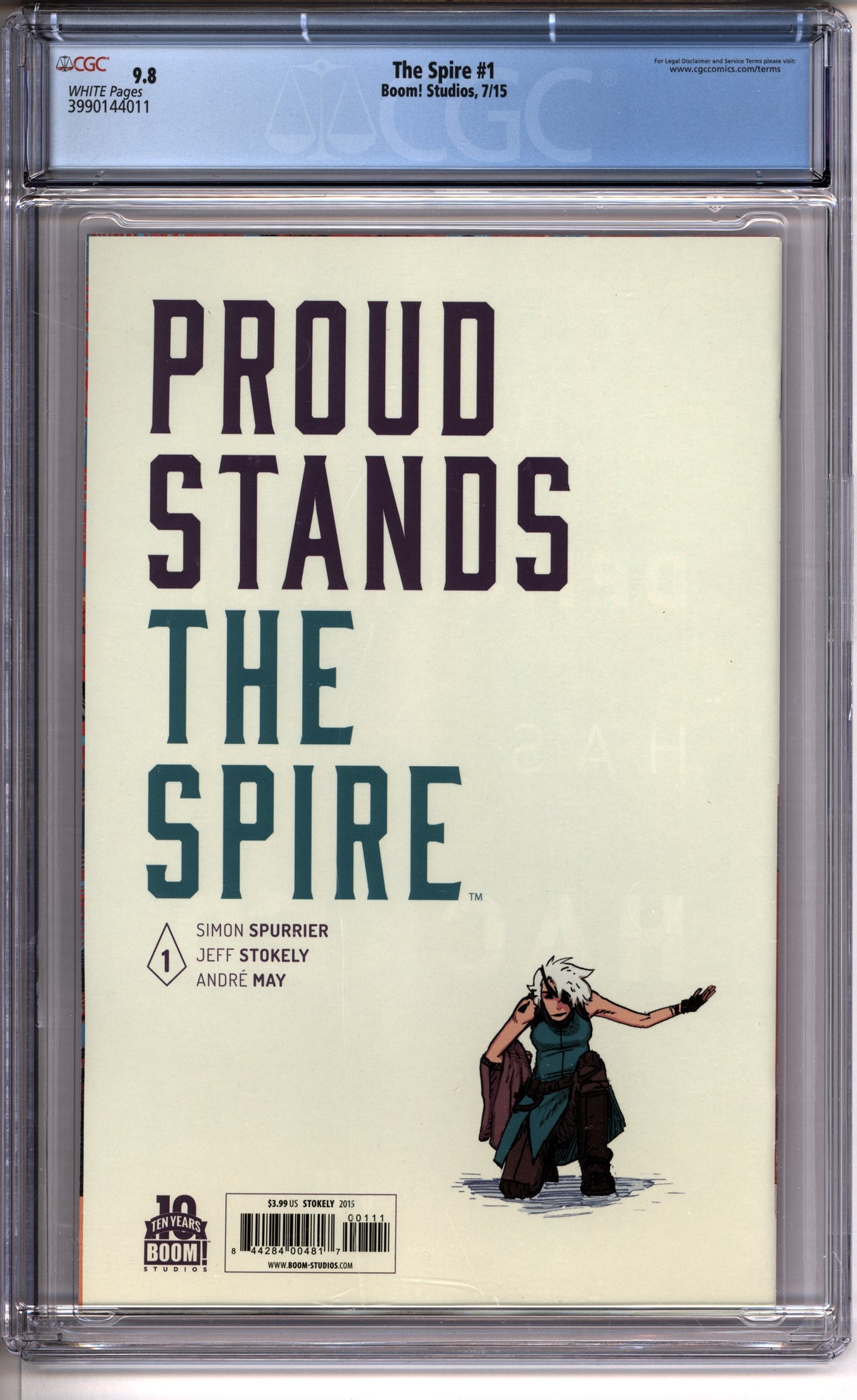 The Spire #1 CGC 9.8 back