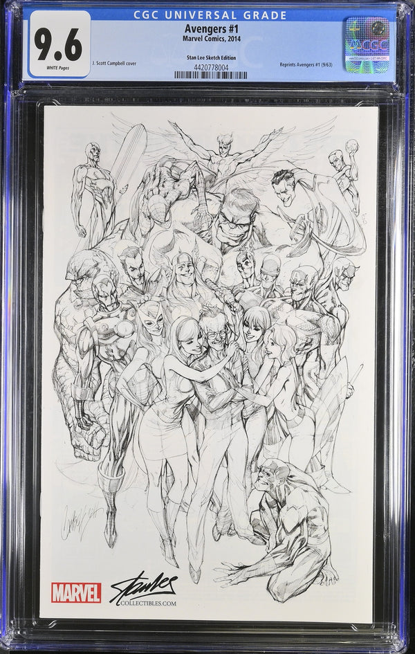 Avengers #1 CGC 9.6 front
