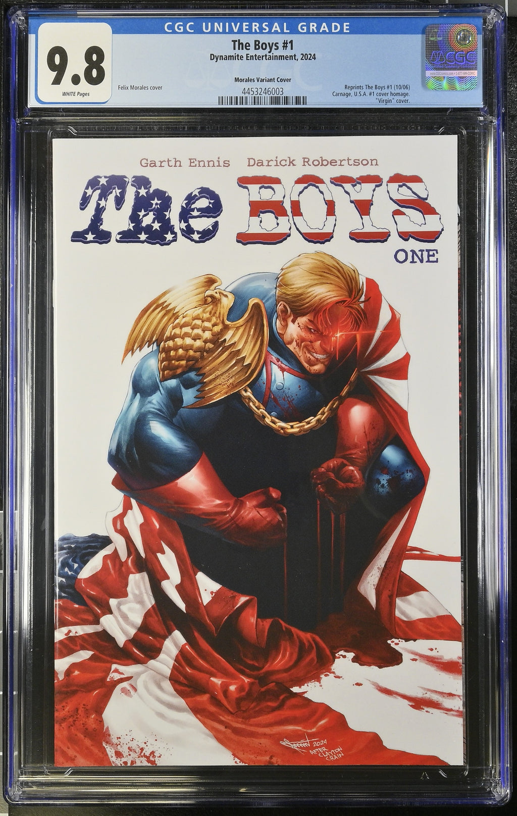 The Boys #1 CGC 9.8 front