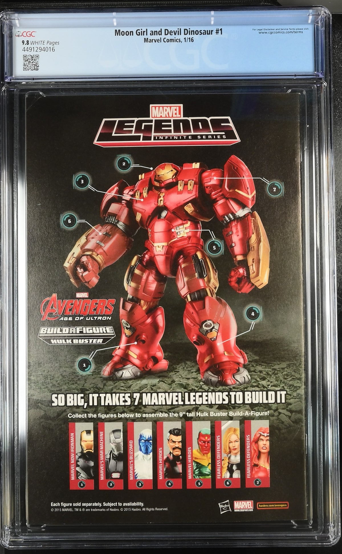 Moon Girl and Devil Dinosaur #1 CGC 9.8 back