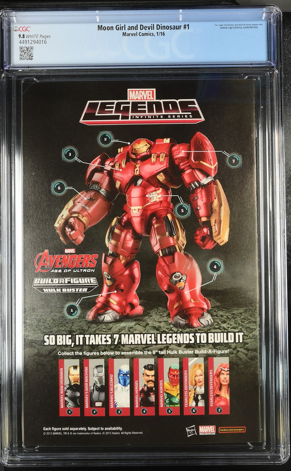 Moon Girl and Devil Dinosaur #1 CGC 9.8 back