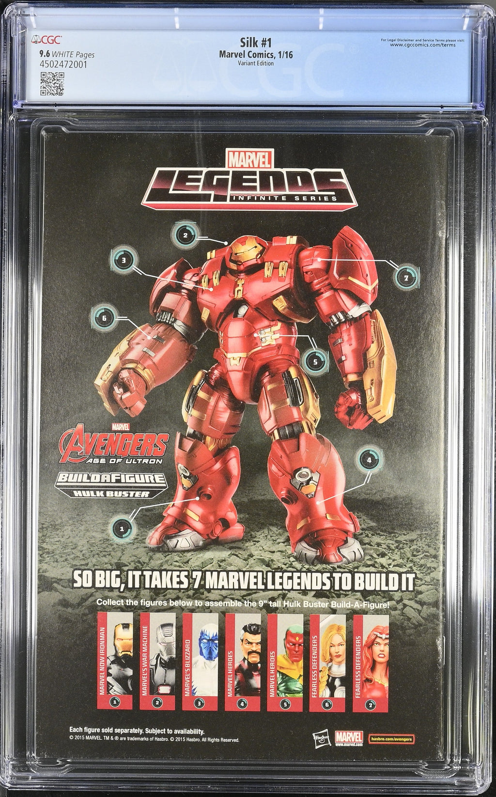 Silk #1 CGC 9.6 back