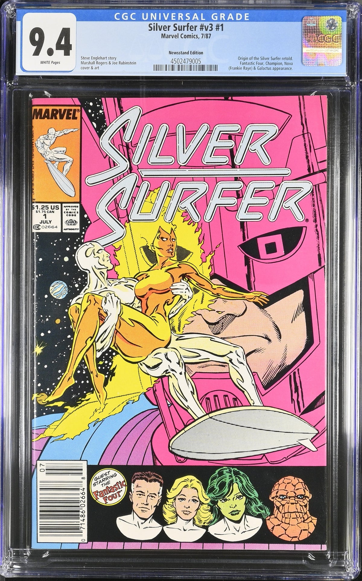 Silver Surfer v3 #1 CGC 9.4 front