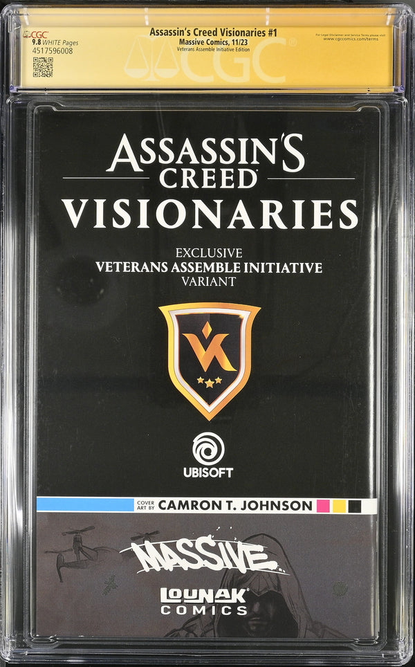Assassin's Creed Visionaries #1 CGC 9.8 back