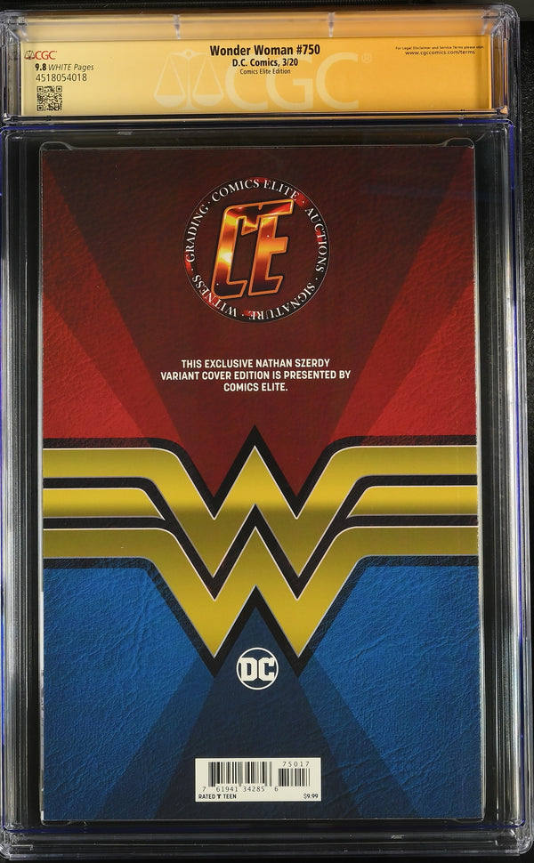 Wonder Woman #750 CGC 9.8 back