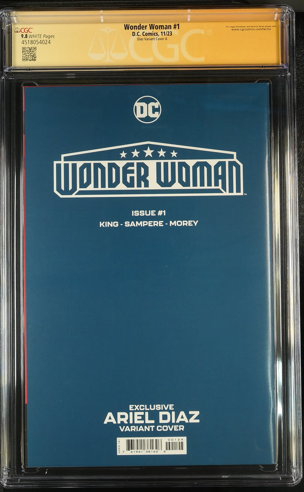 Wonder Woman #1 CGC 9.8 back