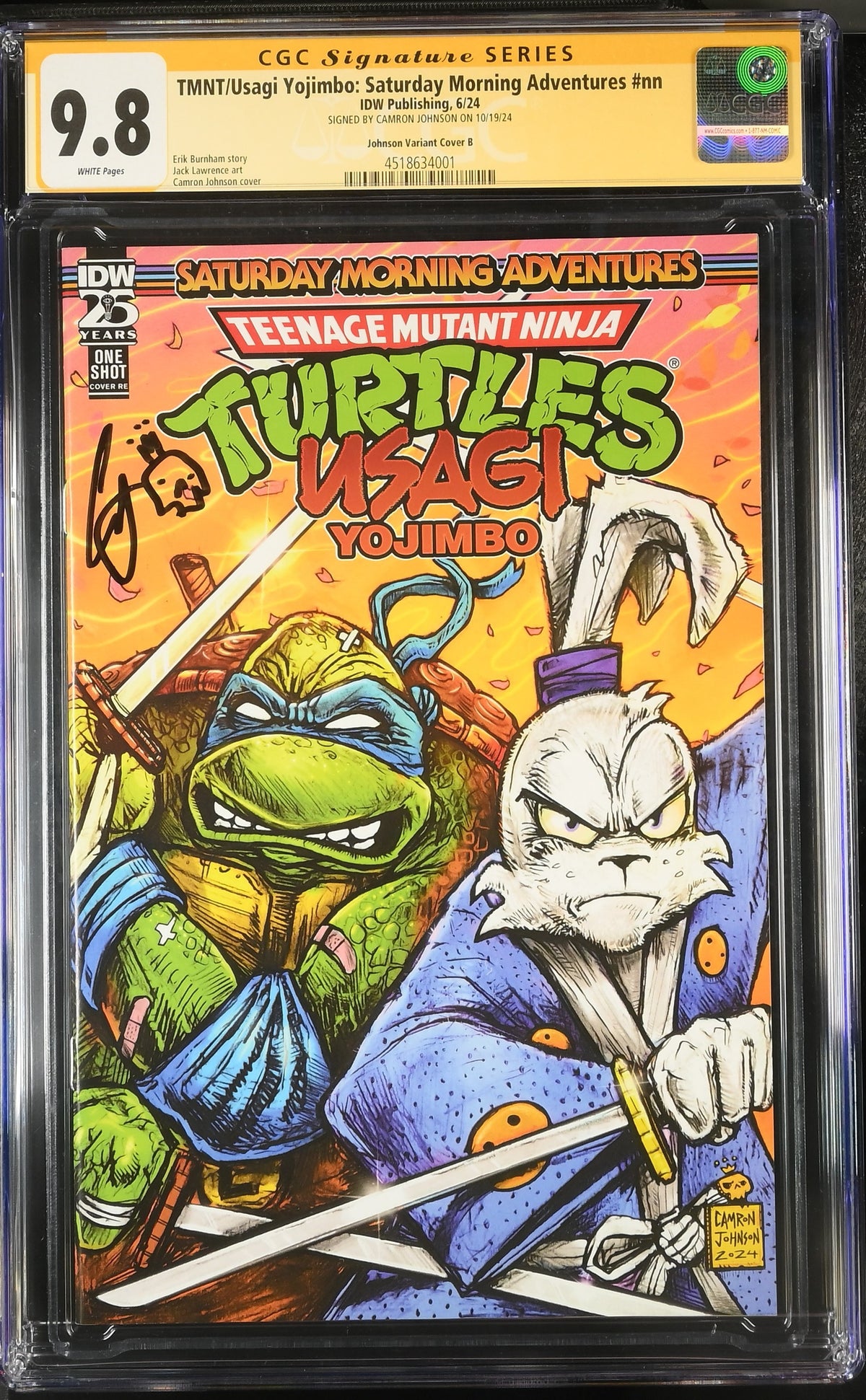 TMNT/Usagi Yojimbo: Saturday Morning Adventures CGC 9.8 front Main image
