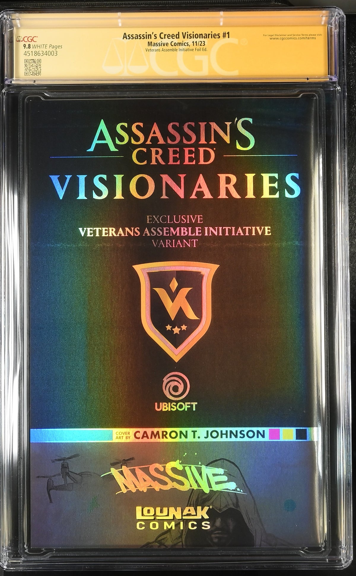 Assassin's Creed Visionaries #1 CGC 9.8 back