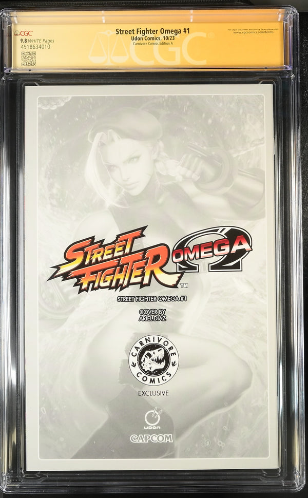 Street Fighter Omega #1 CGC 9.8 back