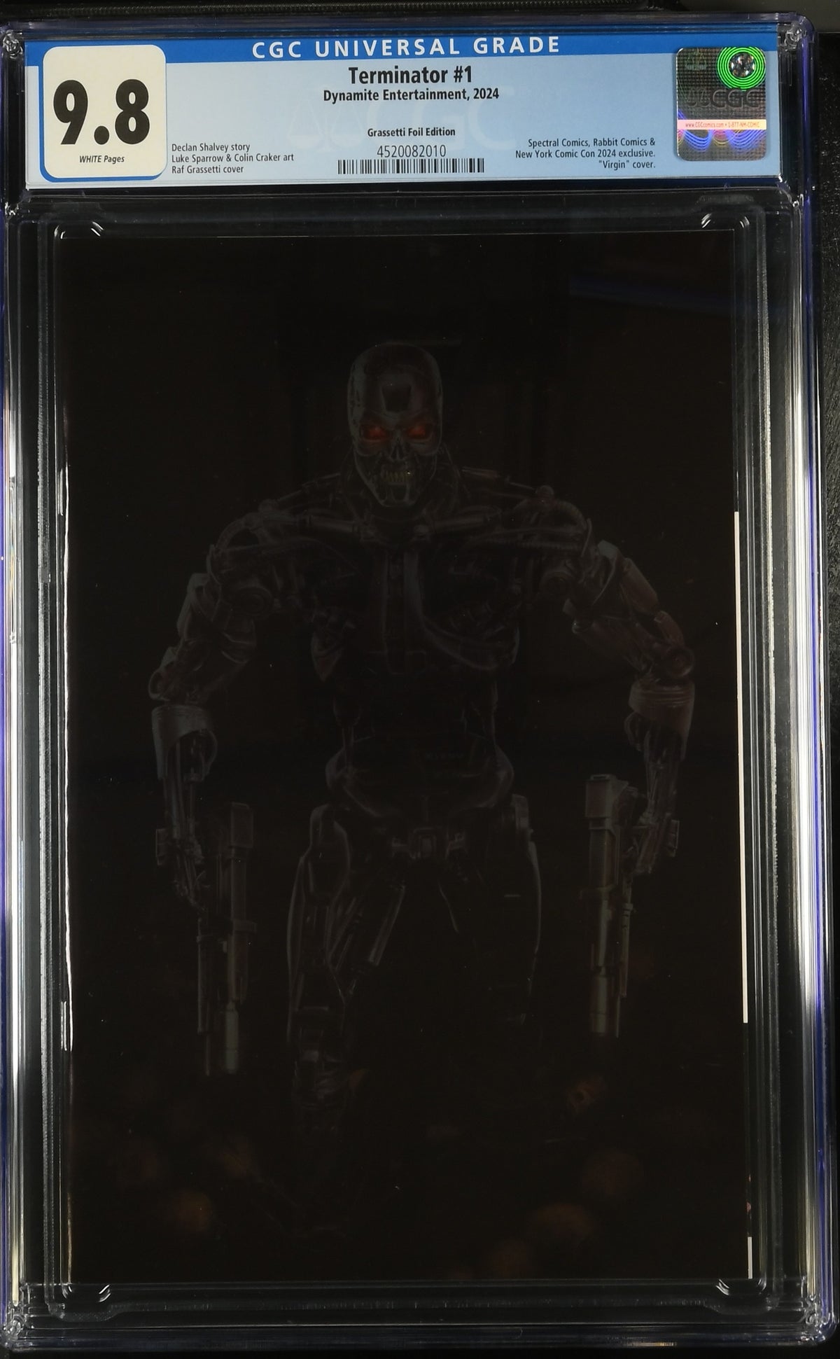 Terminator #1 CGC 9.8 front
