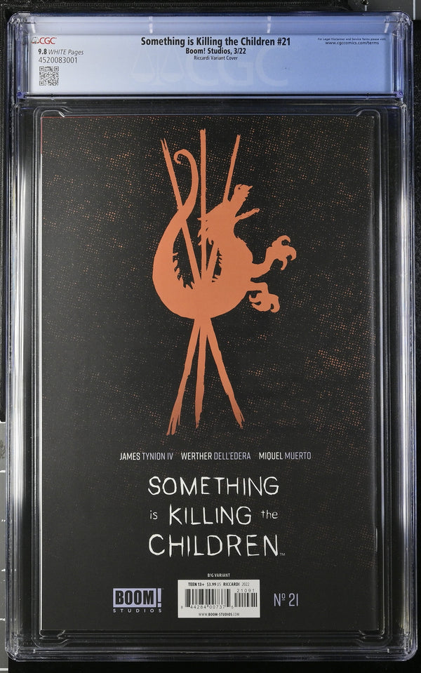 Something is Killing the Children #21 CGC 9.8 back