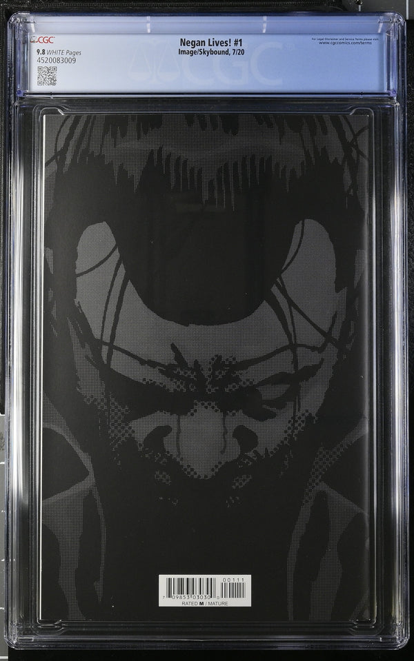 Negan Lives! #1 CGC 9.8 back