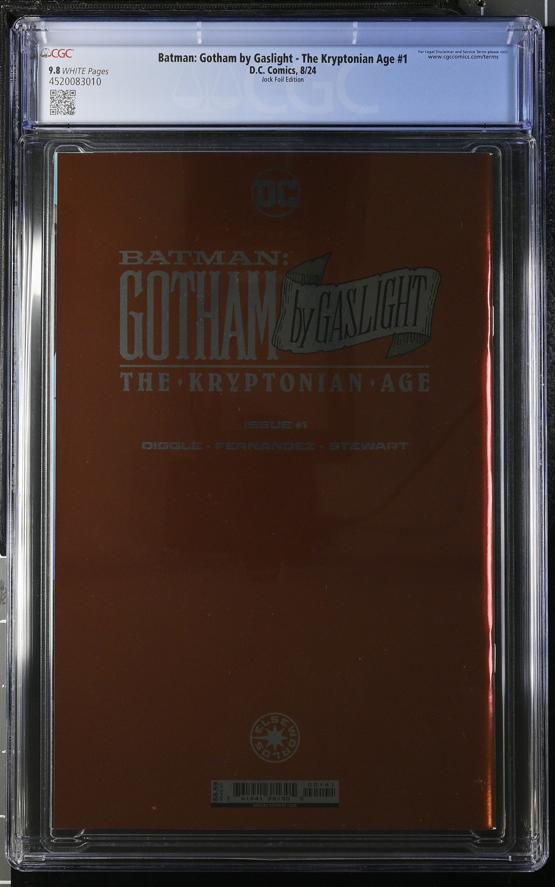 Batman: Gotham by Gaslight - The Kryptonian Age #1 CGC 9.8 - Jock Foil Edition Secondary image