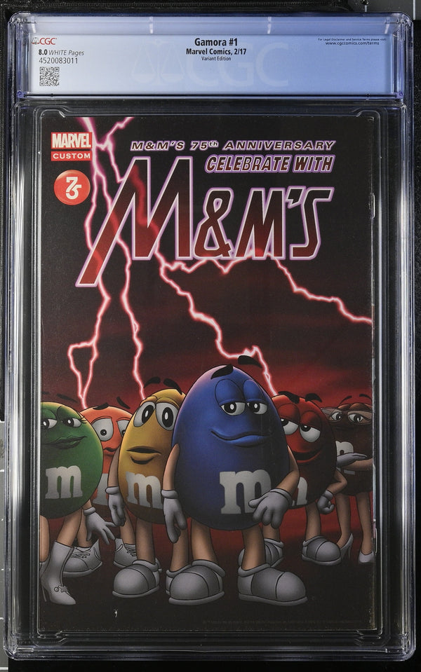 Gamora #1 CGC 8.0 back