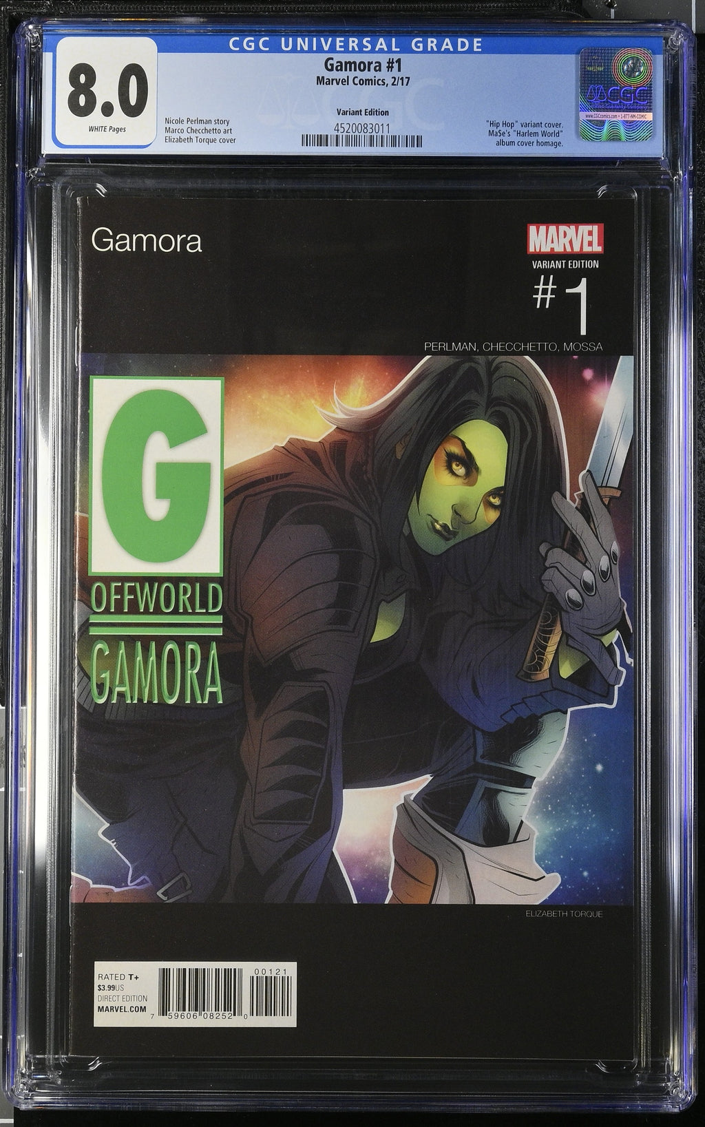 Gamora #1 CGC 8.0 front