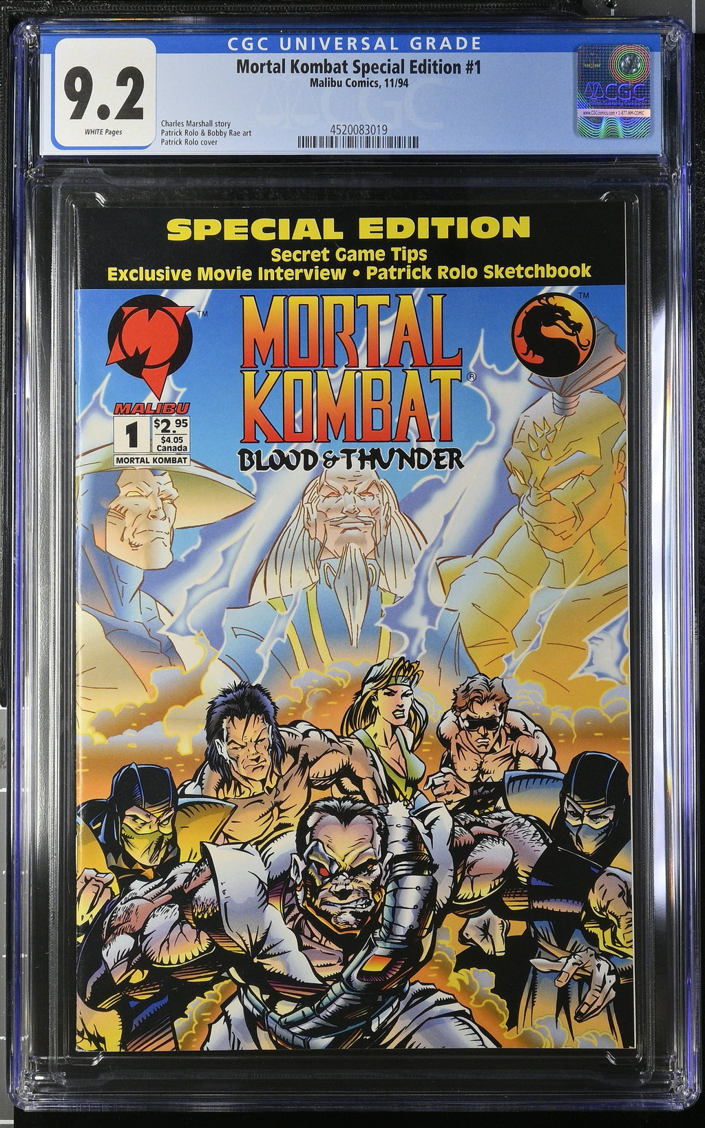 Mortal Kombat Special Edition #1 CGC 9.2 front