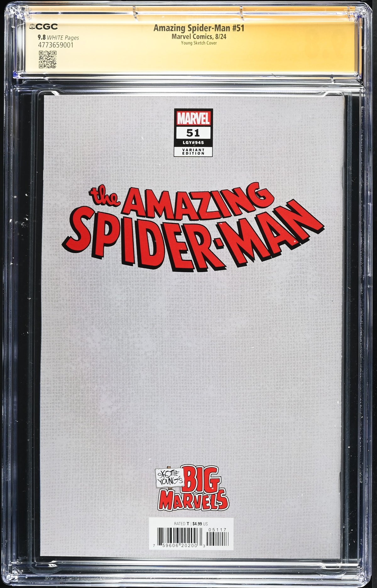 Amazing Spider-Man #51 CGC 9.8 back