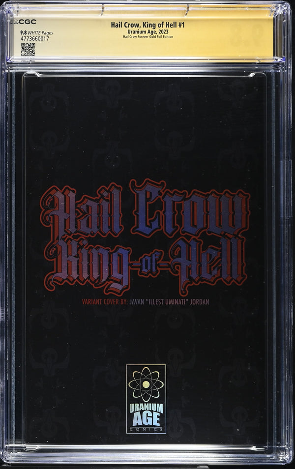 Hail Crow, King of Hell #1 CGC 9.8 back